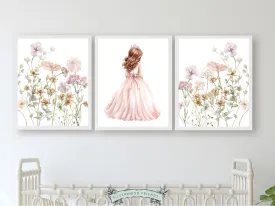 Princess Wildflower Nursery Prints - Set 3