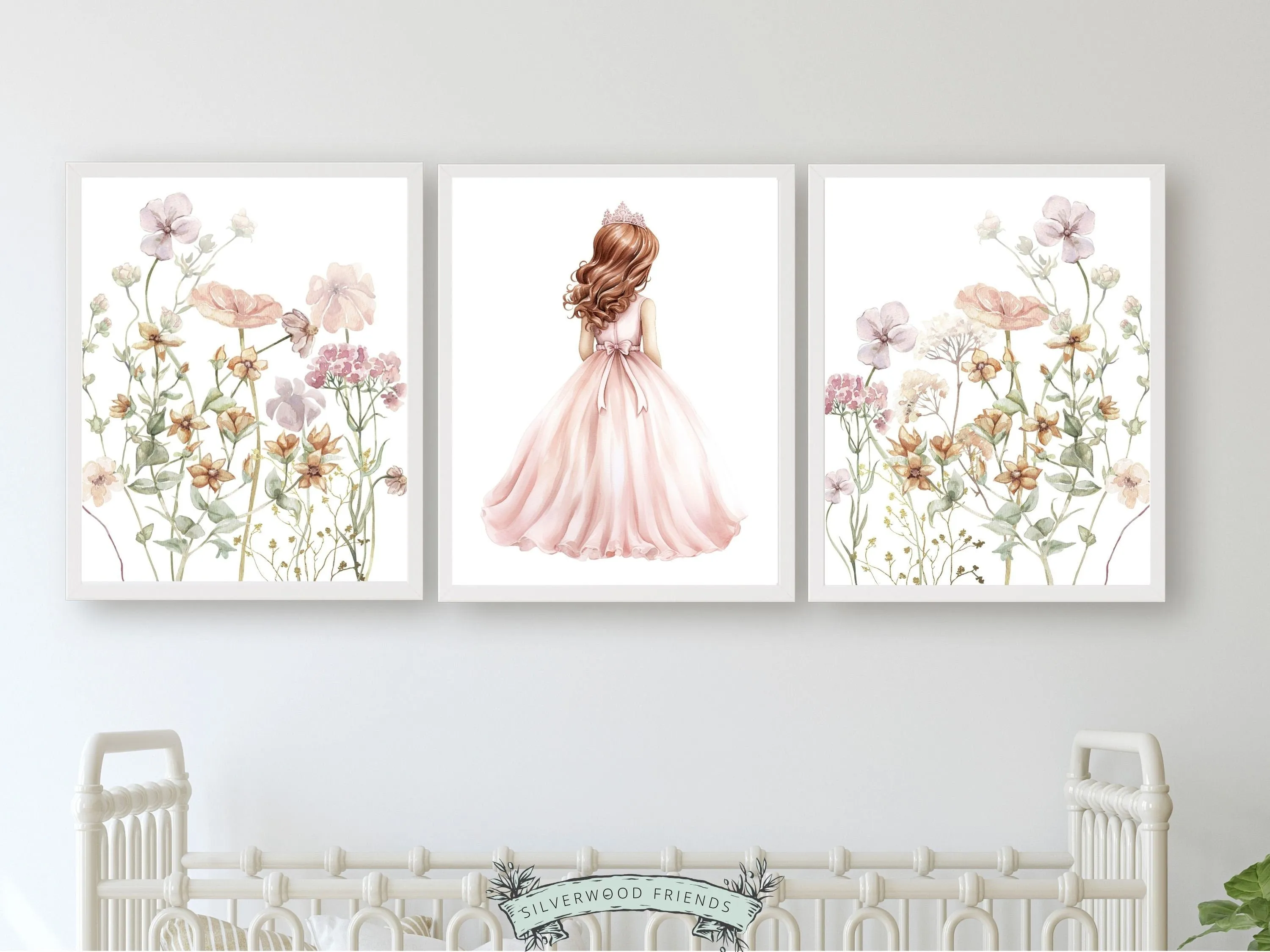 Princess Wildflower Nursery Prints - Set 3