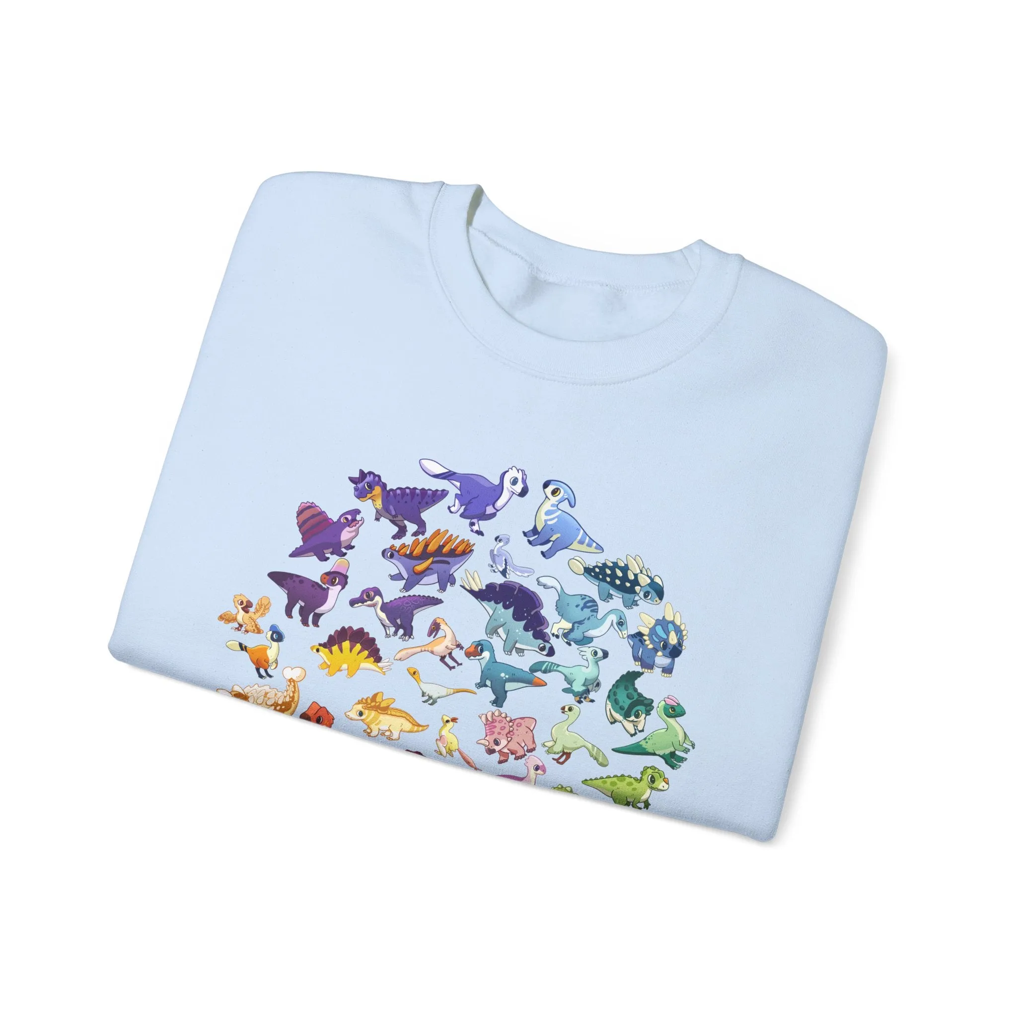 Rainbow of Dinos - Unisex Heavy Blend™ Crewneck Sweatshirt