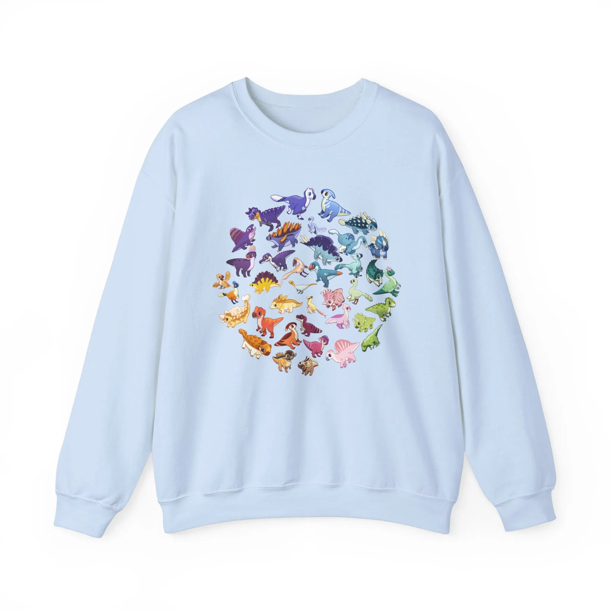 Rainbow of Dinos - Unisex Heavy Blend™ Crewneck Sweatshirt