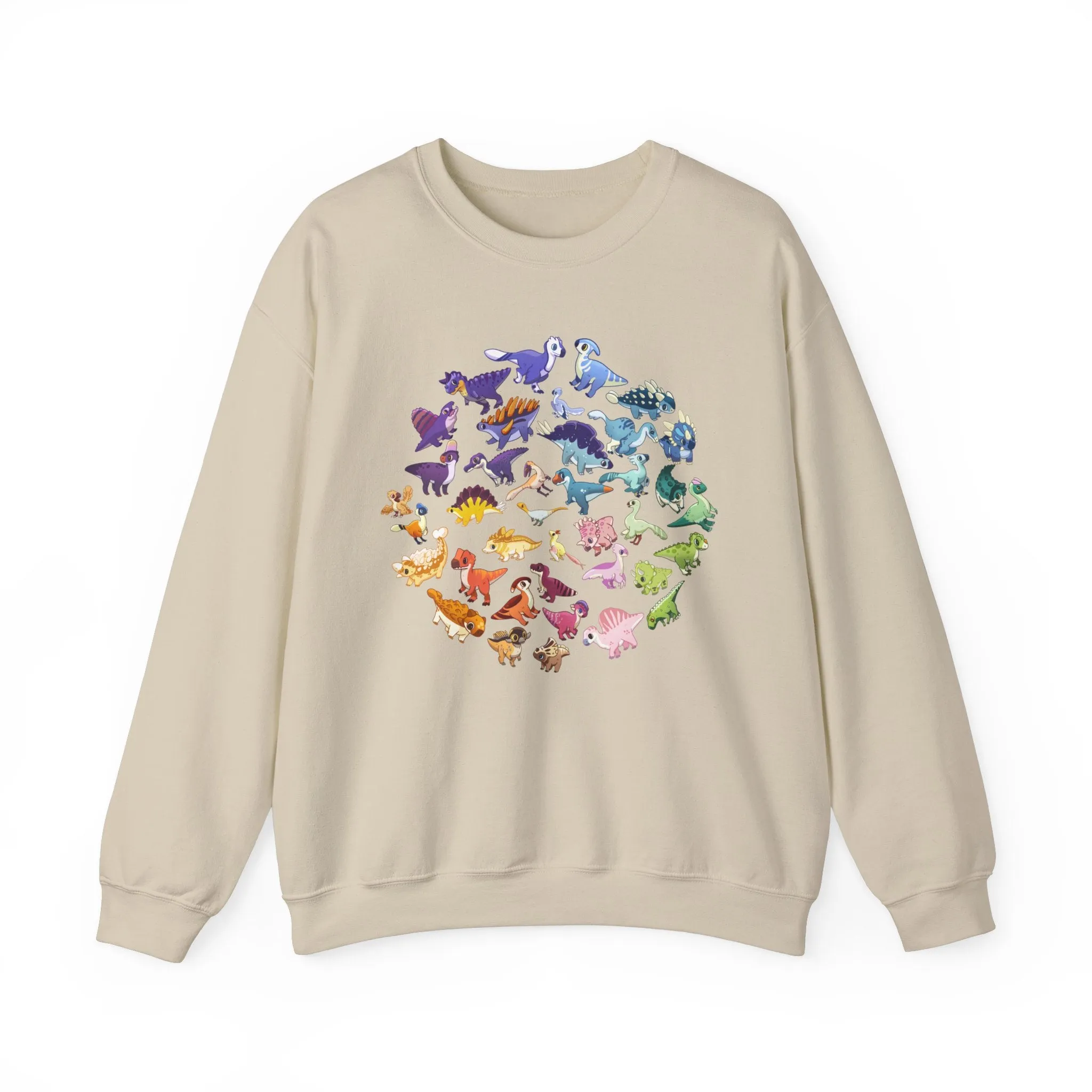 Rainbow of Dinos - Unisex Heavy Blend™ Crewneck Sweatshirt