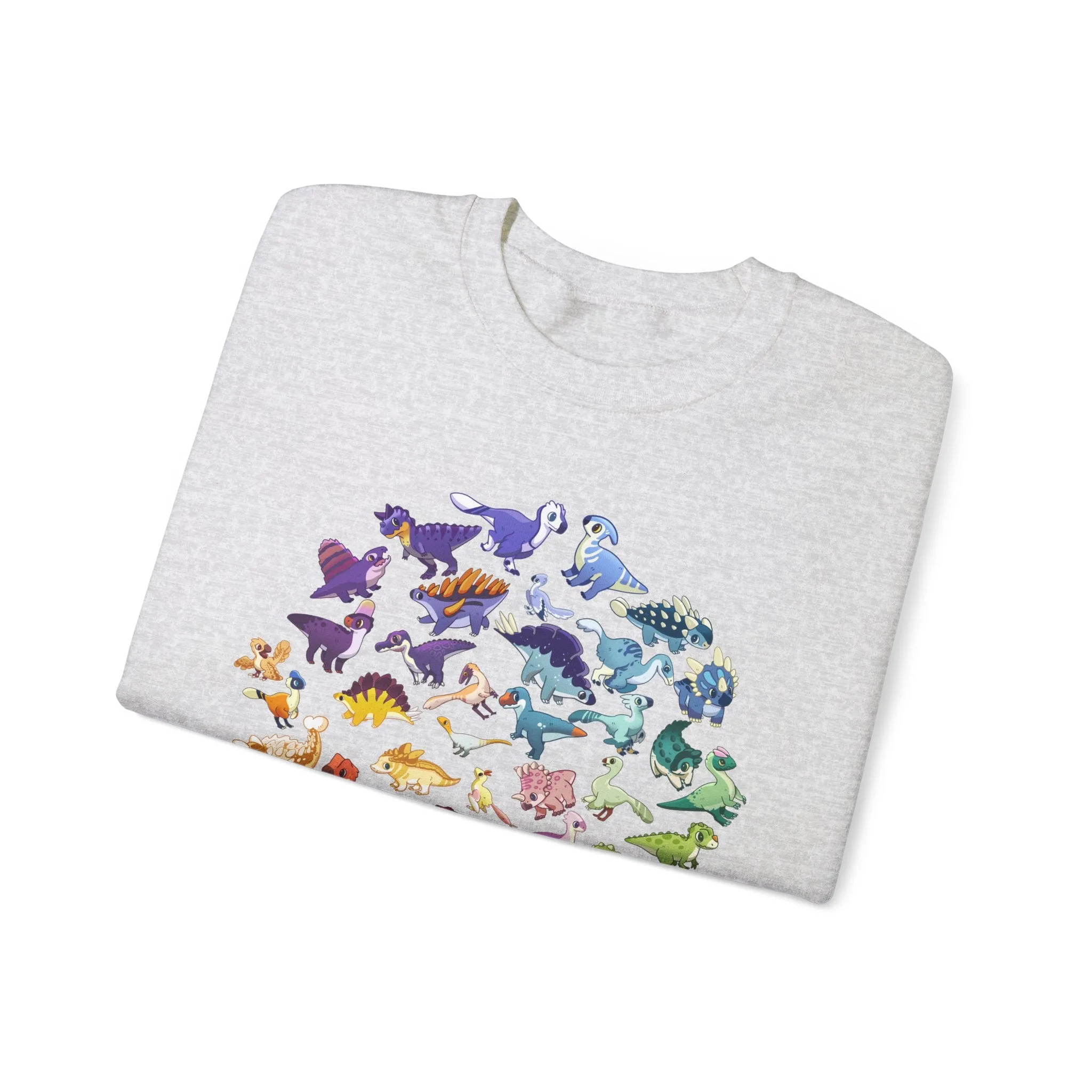 Rainbow of Dinos - Unisex Heavy Blend™ Crewneck Sweatshirt