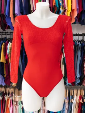 Red Dance Long Sleeve Leotard MP641