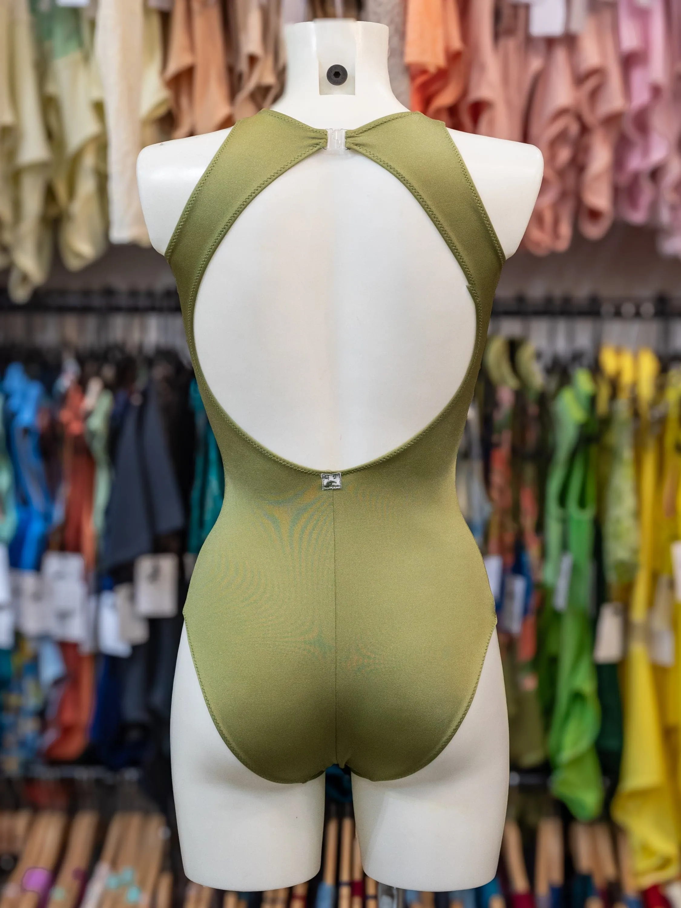 Sage Green Dance High Neck Leotard MP150