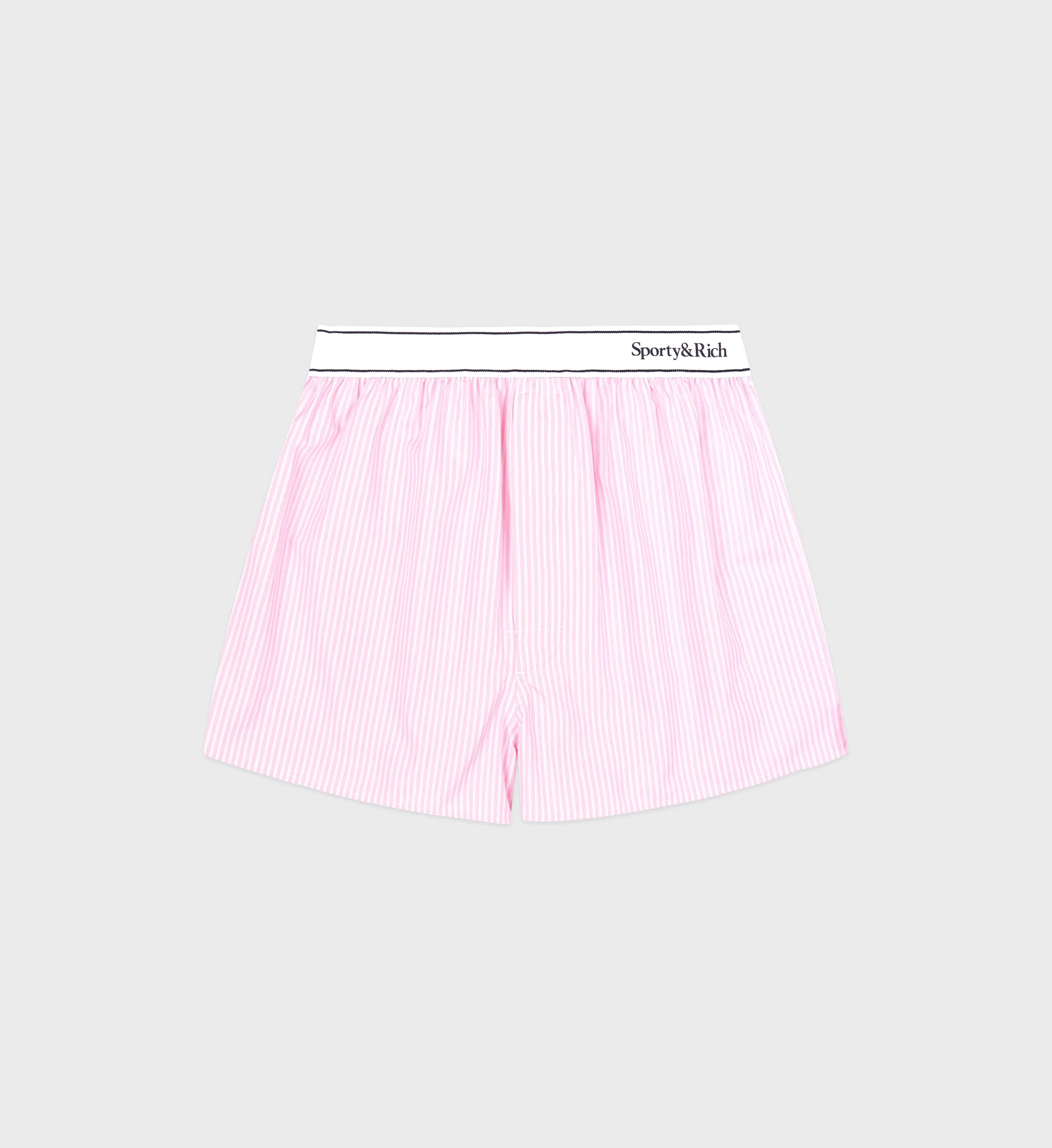 Serif Logo Boxer Short - Ballet/White