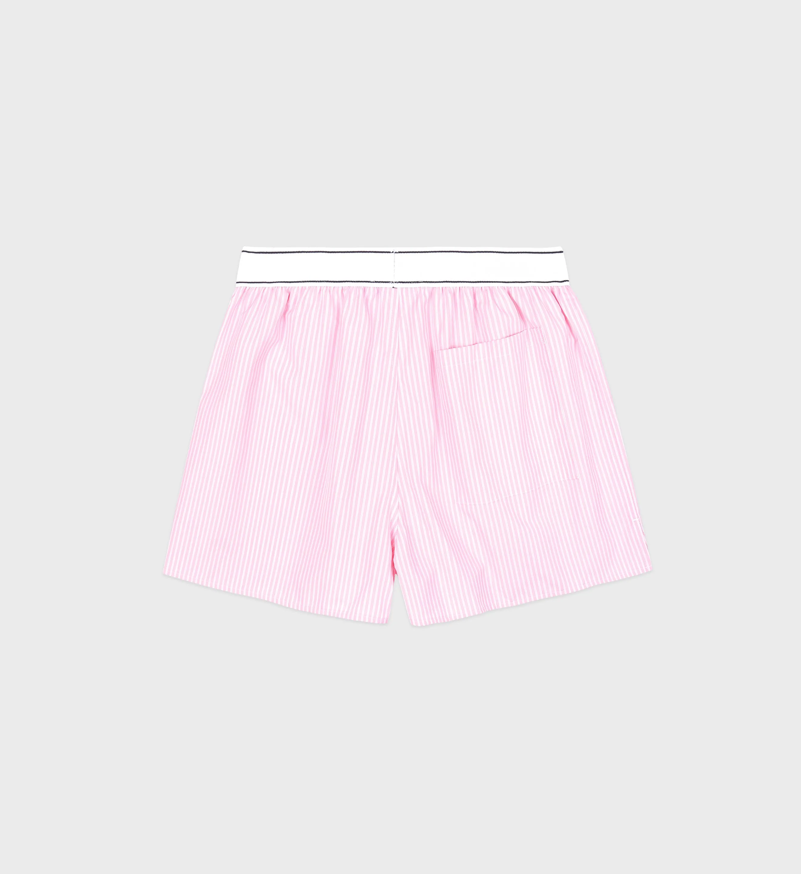 Serif Logo Boxer Short - Ballet/White