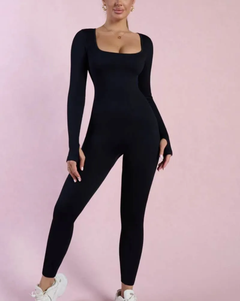 SheCurve® Long Sleeve Full Body Shaper Bodysuit