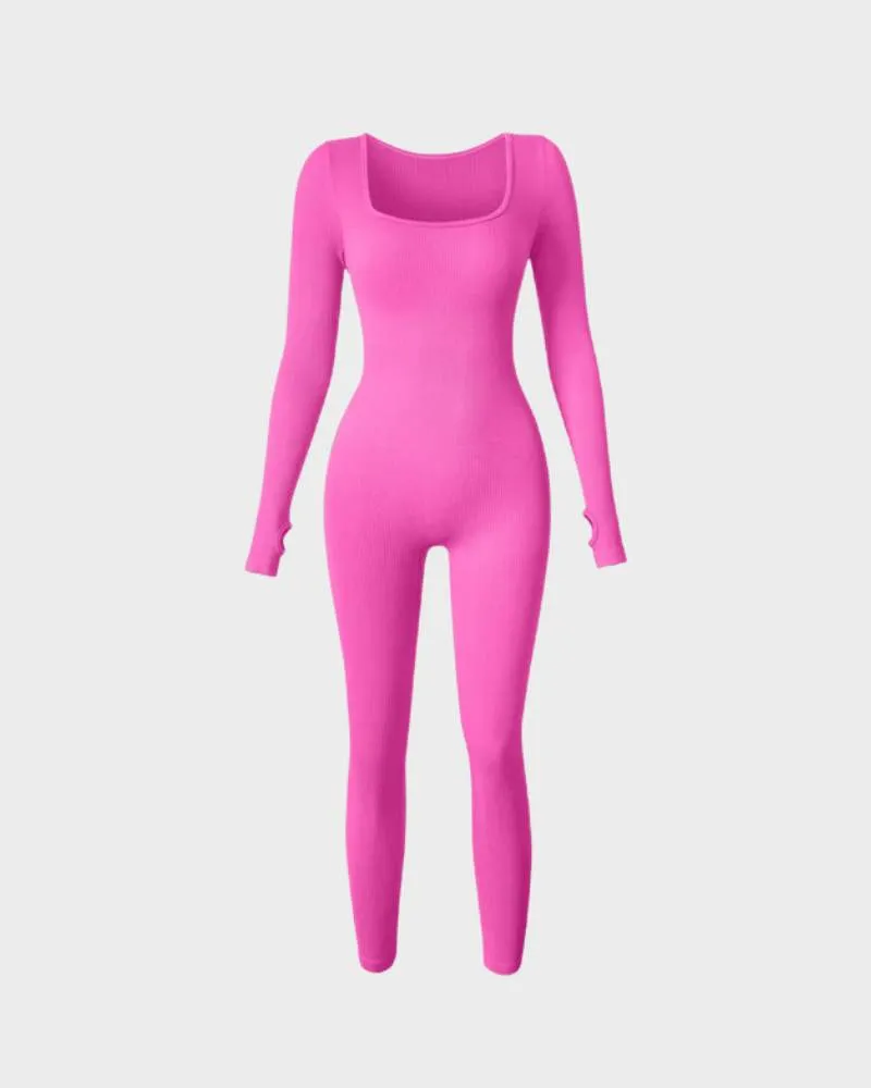 SheCurve® Long Sleeve Full Body Shaper Bodysuit