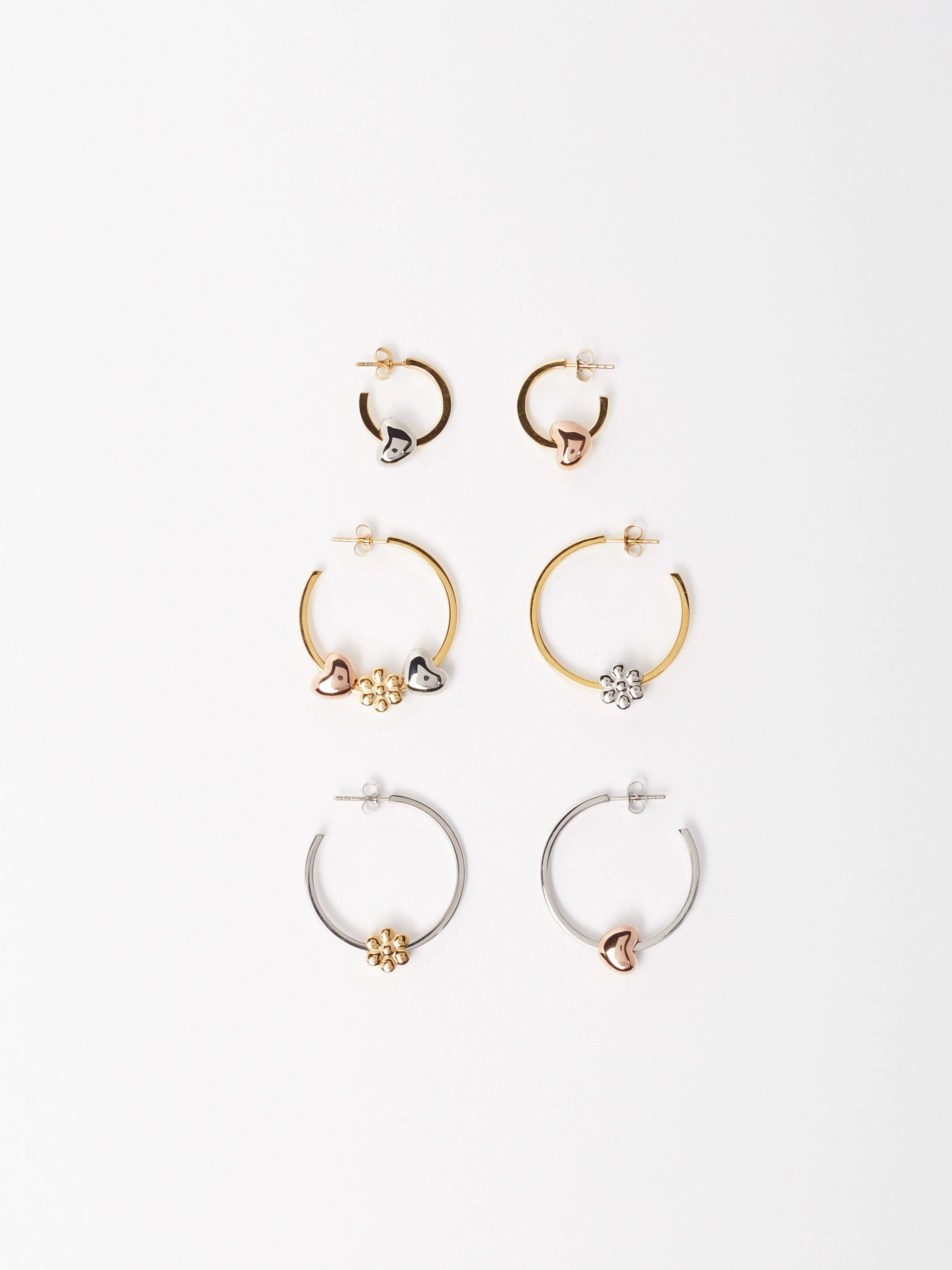 Simple Silver Hoops