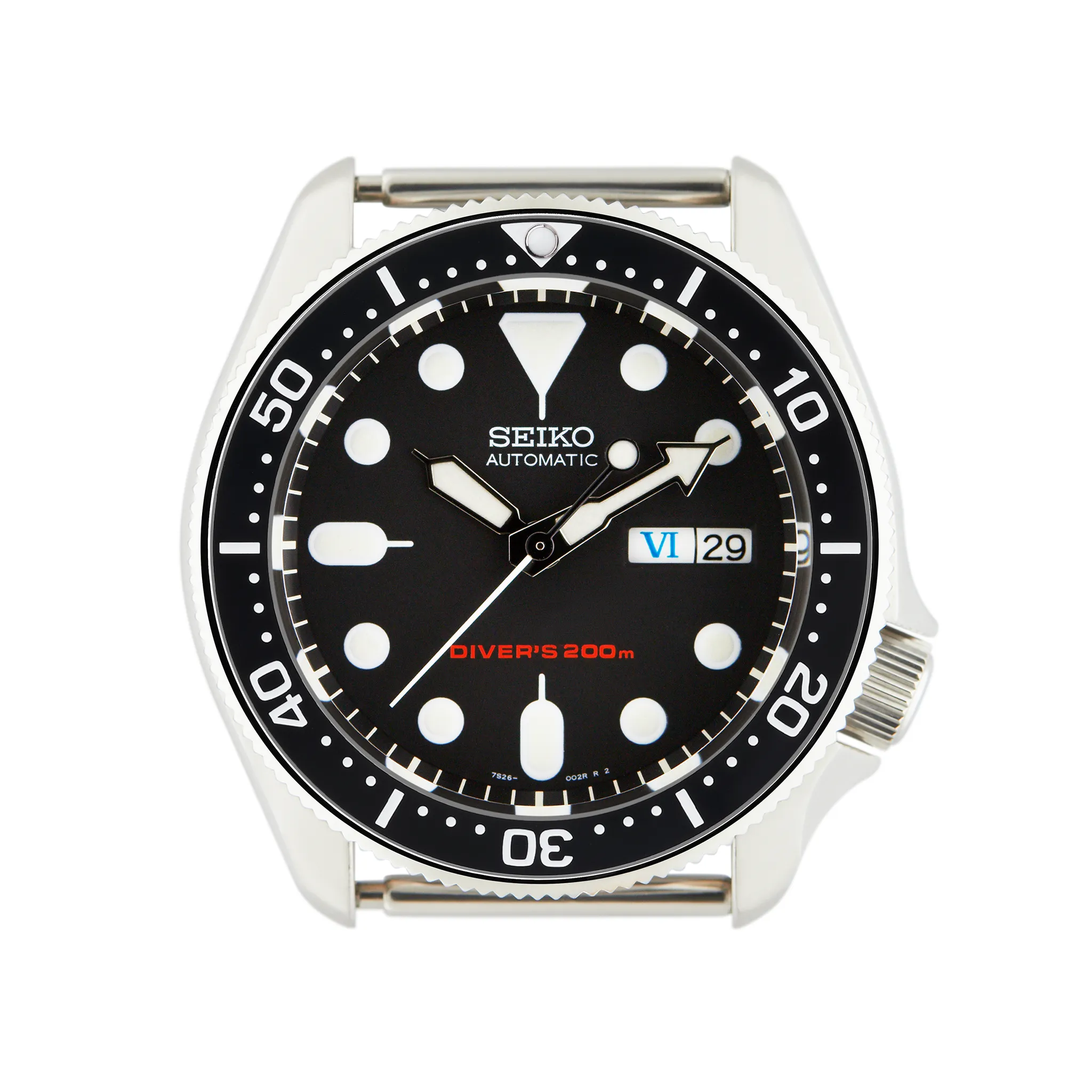 SKX007/SRPD Ceramic Bezel Insert: MM Style Black