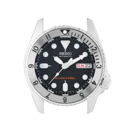 SKX013 Steel Bezel Insert: Dual Time Mk2 Black Triangle with Markers