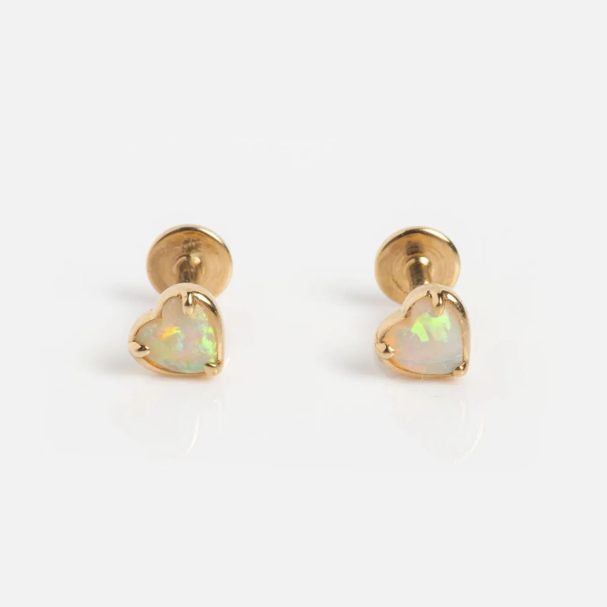 Solid Gold Flat Back Studs