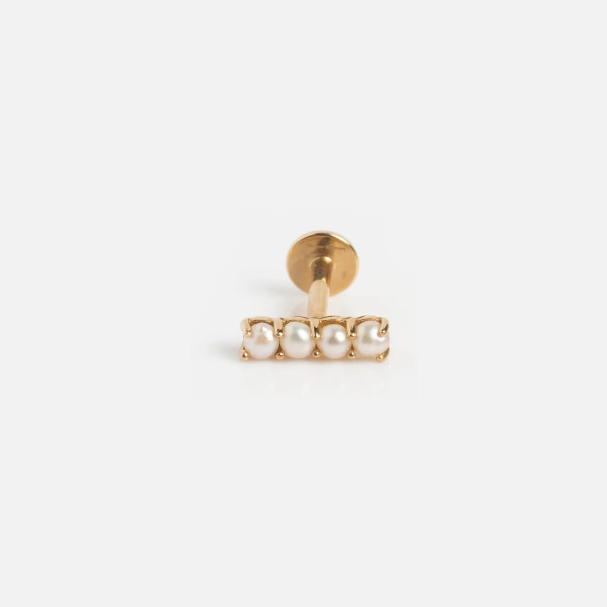 Solid Gold Flat Back Studs