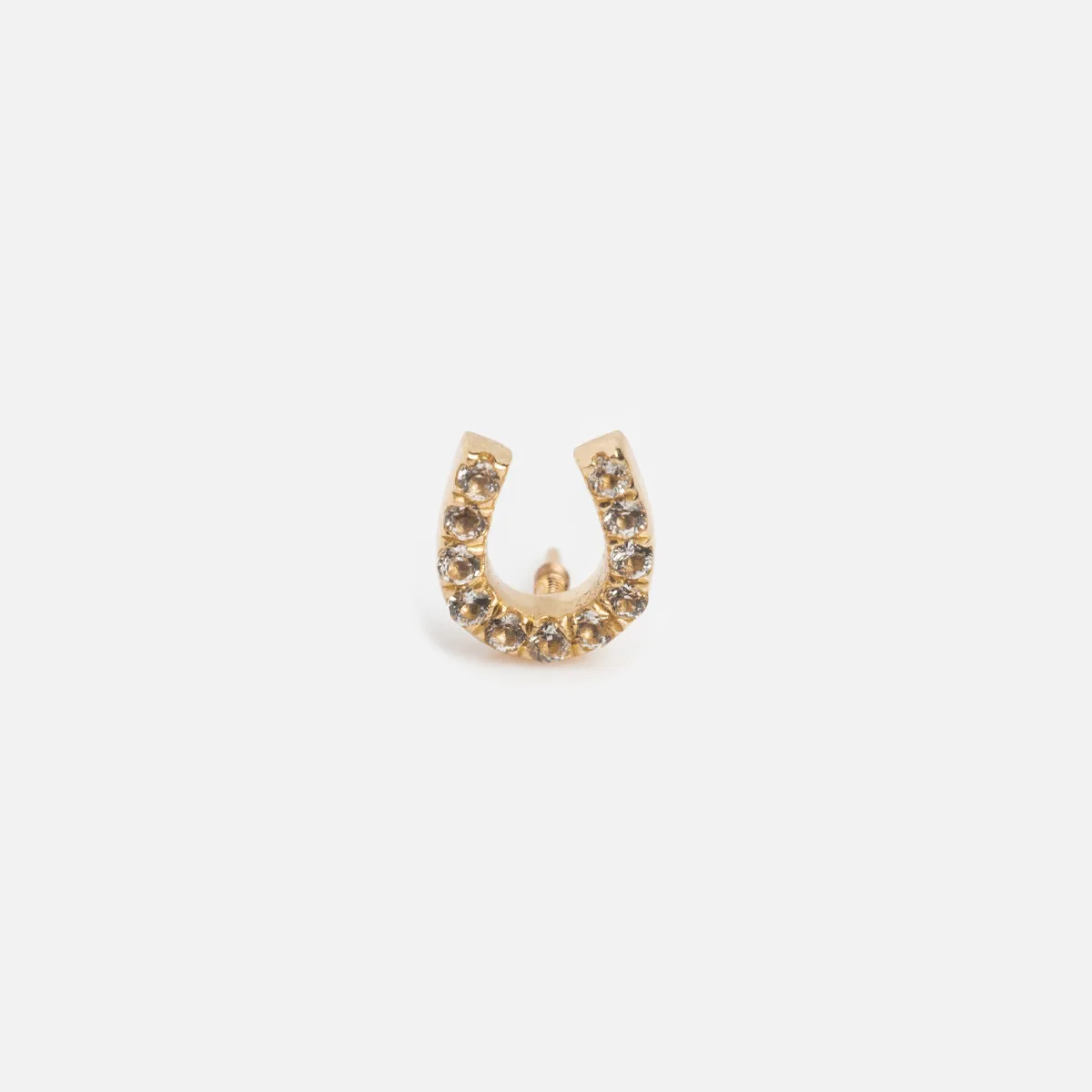 Solid Gold Flat Back Studs