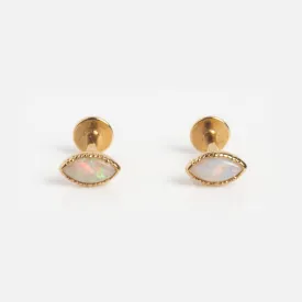 Solid Gold Flat Back Studs