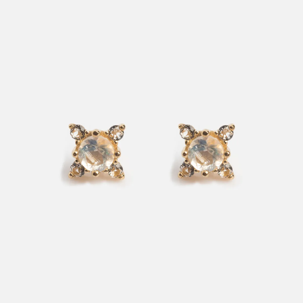 Solid Gold Flat Back Studs