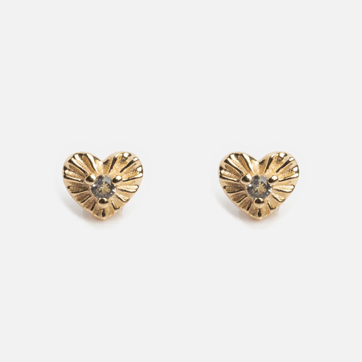 Solid Gold Flat Back Studs