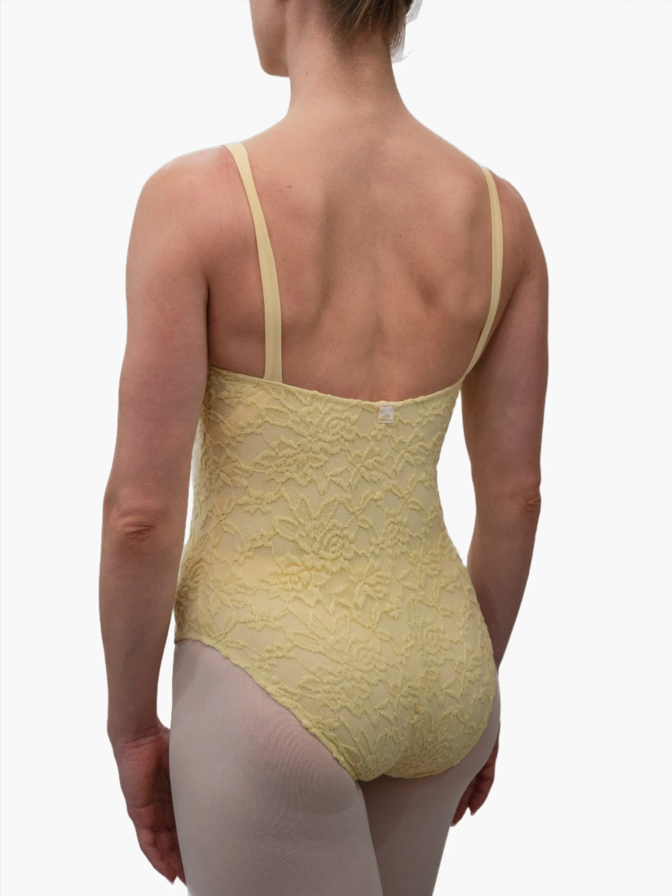 Straw Yellow Dance Spaghetti Straps Leotard MP698