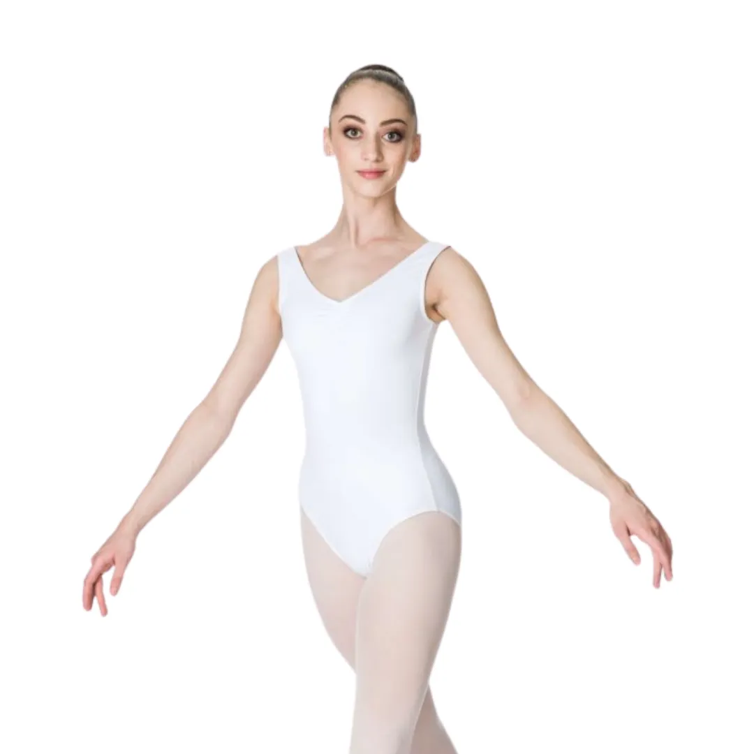 Studio 7 Children's Thick Strap Leotard - White