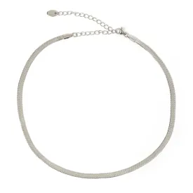 Sylvia Silver Snake Chain Necklace