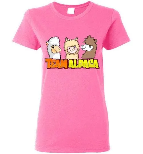 t-shirt: Team Alpaca Gildan Ladies Short-Sleve