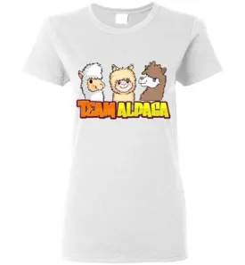 t-shirt: Team Alpaca Gildan Ladies Short-Sleve