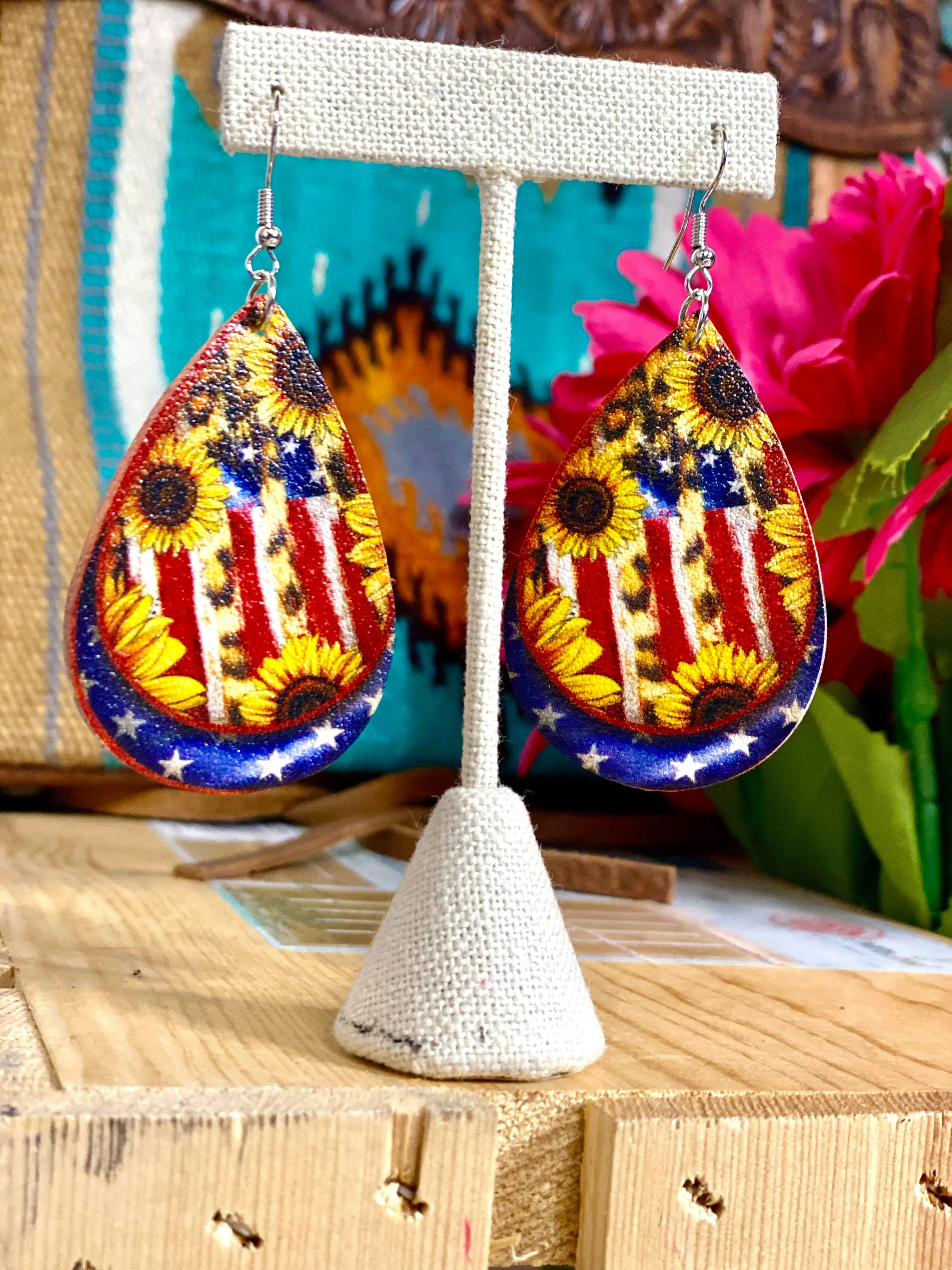 The Americana Sunflower Earring