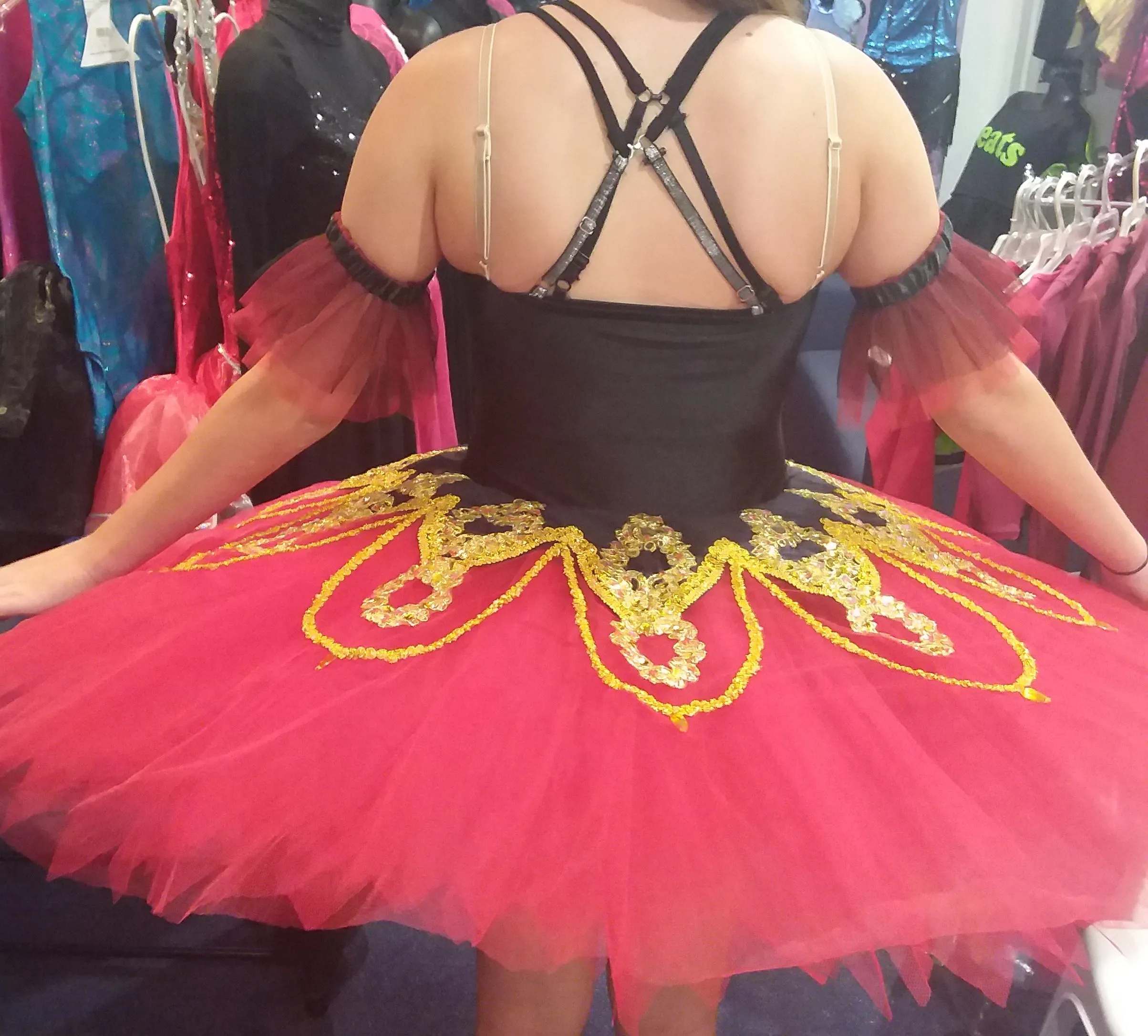 #TT2227  Sienna Spanish Inspired Pancake Performance Tutu