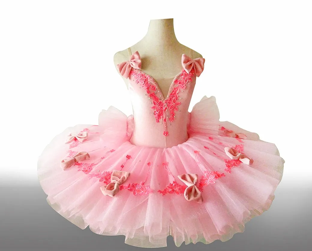 #TT664  Pretty Pink Debut Classical Pancake Tutu