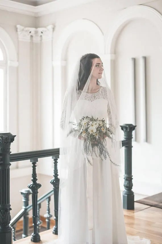 Two tier veil, bridal veil - VIRGINIA