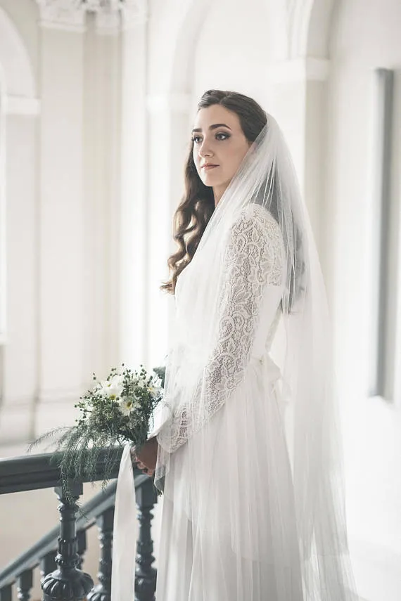 Two tier veil, bridal veil - VIRGINIA