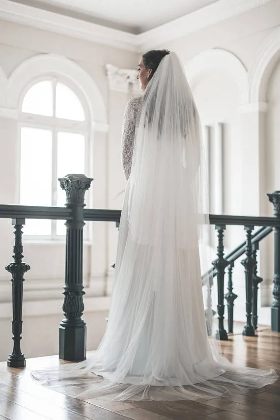 Two tier veil, bridal veil - VIRGINIA