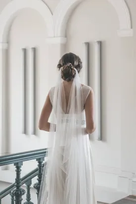 Wedding veil, draped veil - ELIZABETH