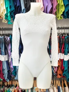 White Dance Long Sleeve Leotard MP617